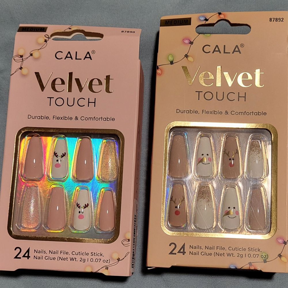 CALA Velvet Touch Nail Set - Festive Design